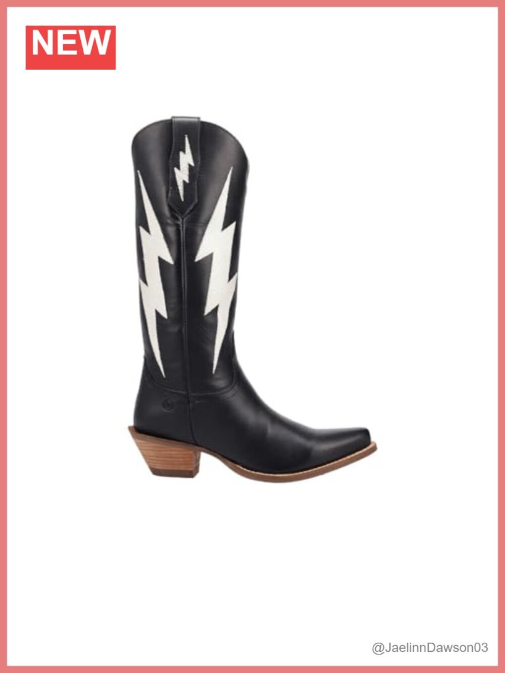 Dingo Leather Snip Toe Western Boots Pull-On Mid Calf Block Heel
